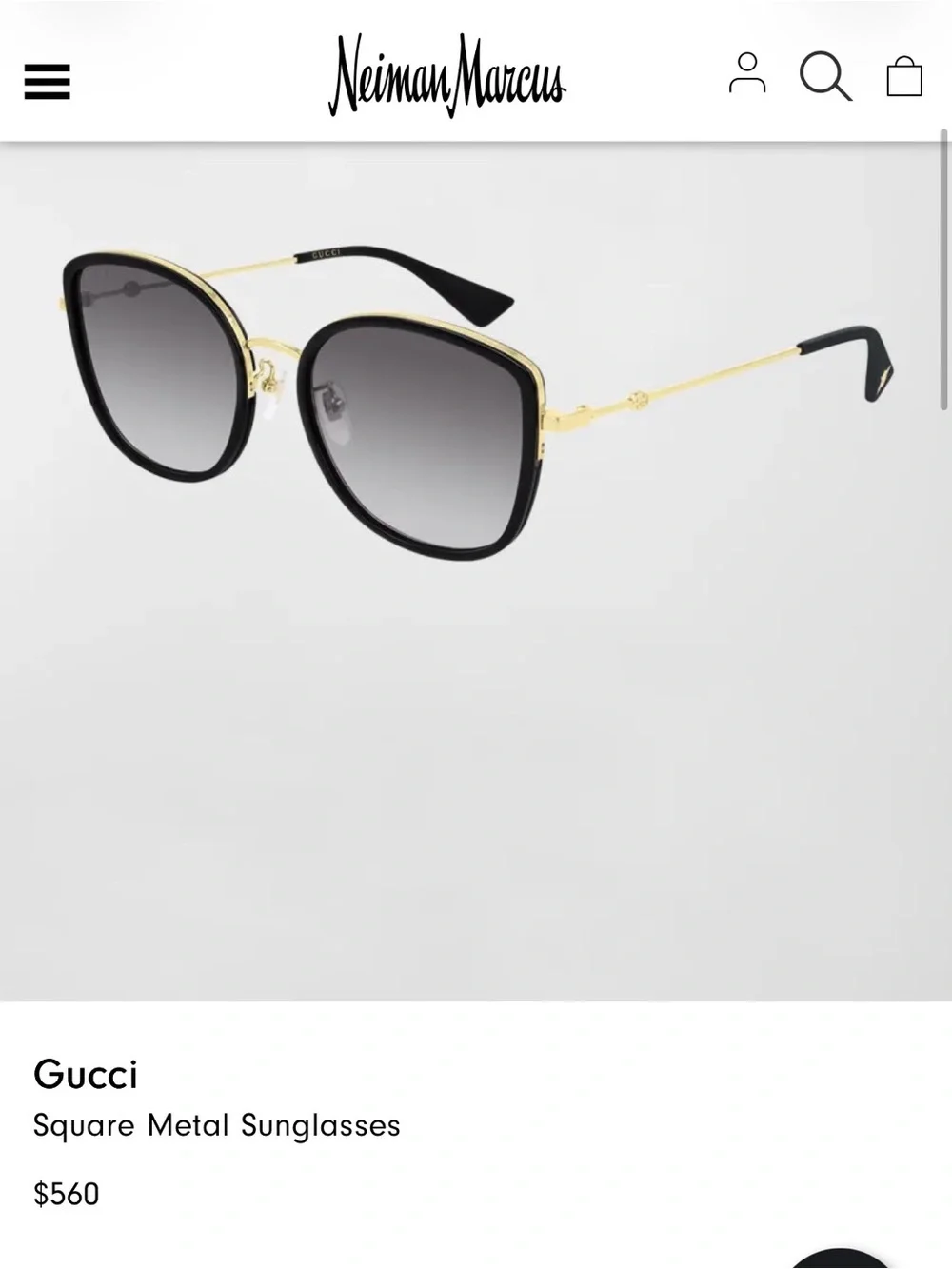 Gucci Oversized Pink Gradient Sunglasses